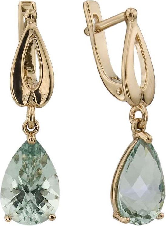 

Серьги женские из золота ALORIS 056Ква, кварц, 056Ква