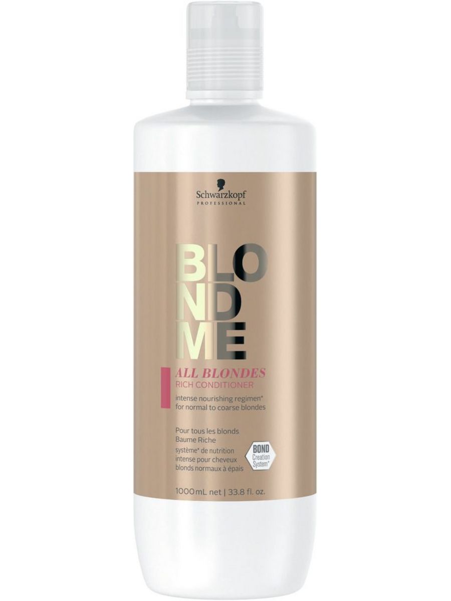 Шампунь Schwarzkopf Professional Blondme All Blondes Rich для всех типов блонд 1000 мл 3568₽