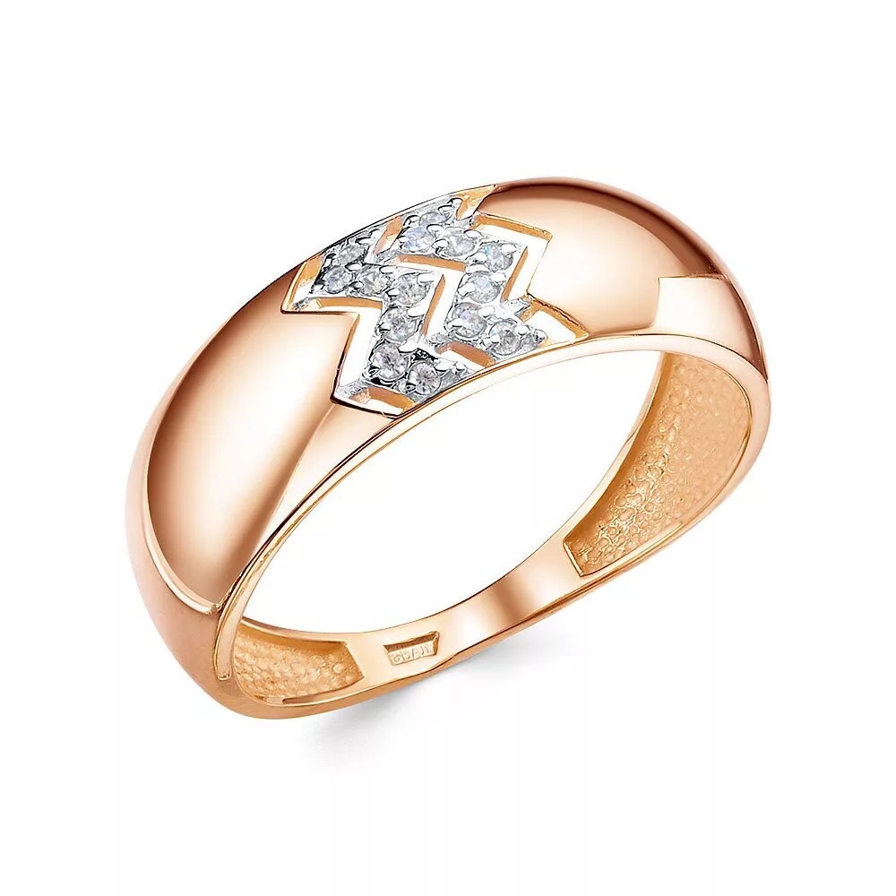 

Кольцо из золота р. , 585Gold 301012580, фианит, 301012580