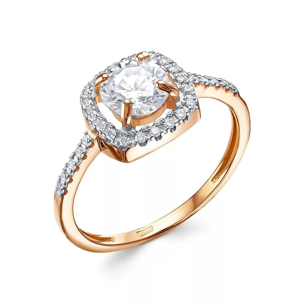 

Кольцо из золота р.  585Gold 301012613, фианит, 301012613
