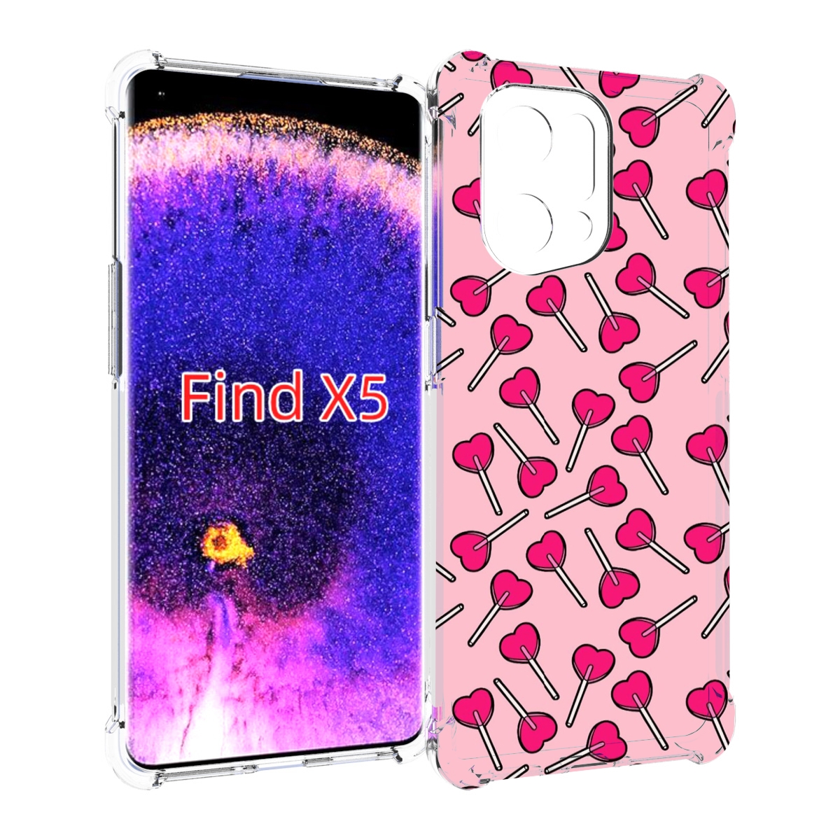 

Чехол MyPads много лединцов для Oppo Find X5, Прозрачный, Tocco