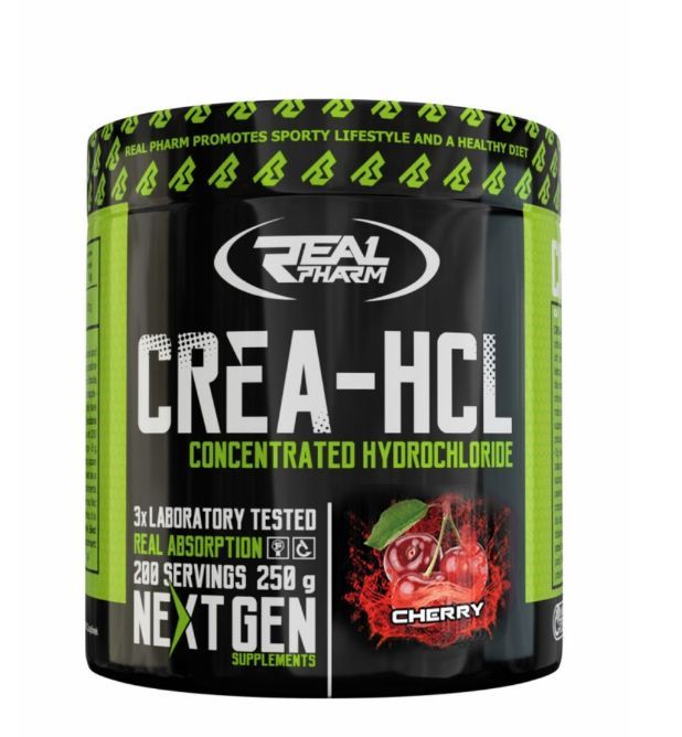 Креатин гидрохлорид Real Pharm, Crea-HCL-250g (Вишня)