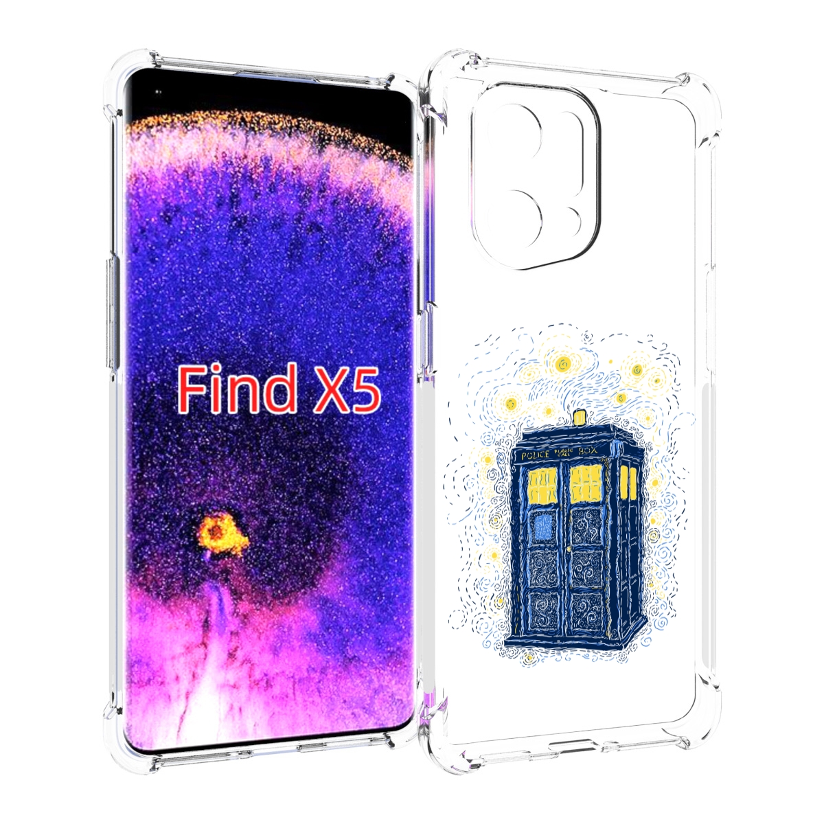 

Чехол MyPads будка рисунок для Oppo Find X5, Прозрачный, Tocco