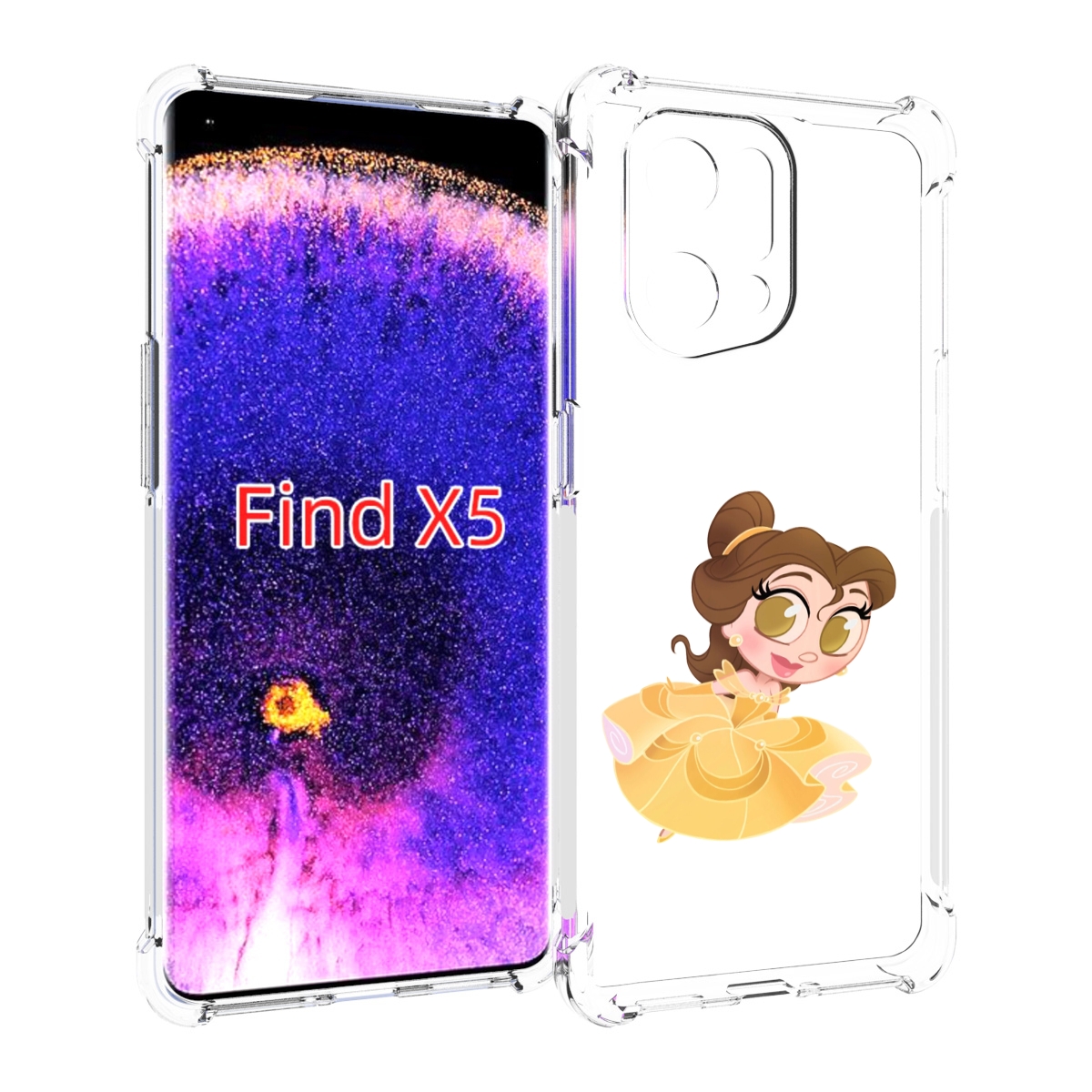 

Чехол MyPads мини-принцесса женский для Oppo Find X5, Прозрачный, Tocco