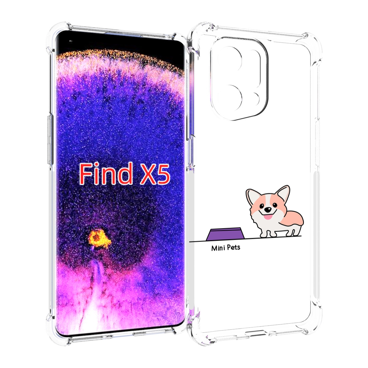 Чехол MyPads мини-питомец детский для Oppo Find X5