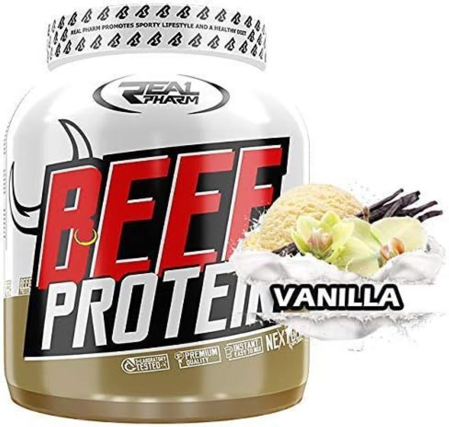 Говяжий протеин гидролизат Real Pharm, Beef Protein - 1800g (Ваниль)