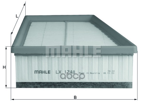 

Воздушный фильтр Mahle/Knecht lx1748