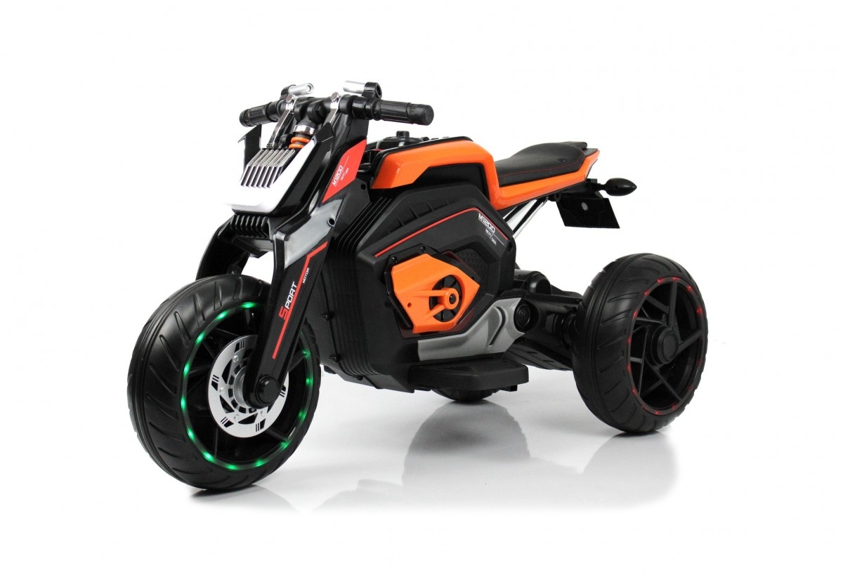 Трицикл RIVERTOYS X222XX оранжевый электромобиль rivertoys baggy m222mm