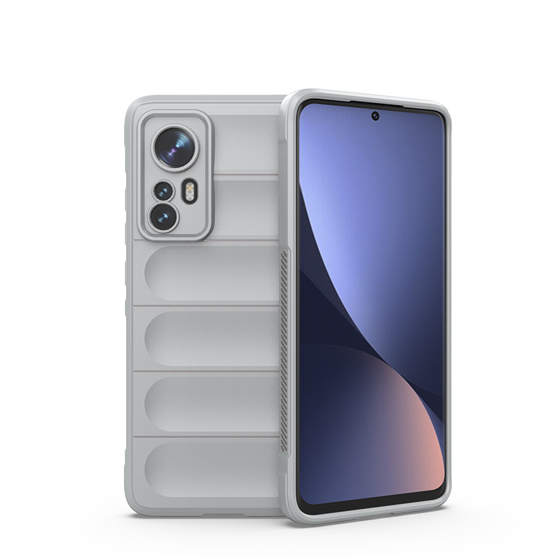 

Противоударный чехол Flexible Case для Xiaomi Mi 12 Pro, светло-серый, Flexible Case