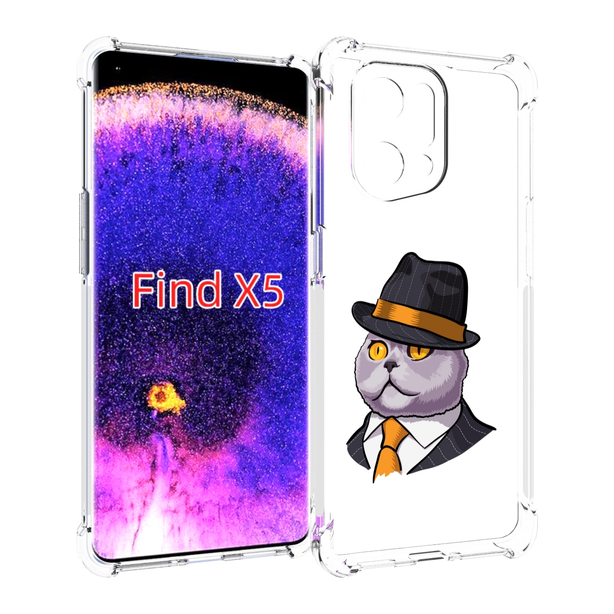 

Чехол MyPads британец для Oppo Find X5, Прозрачный, Tocco