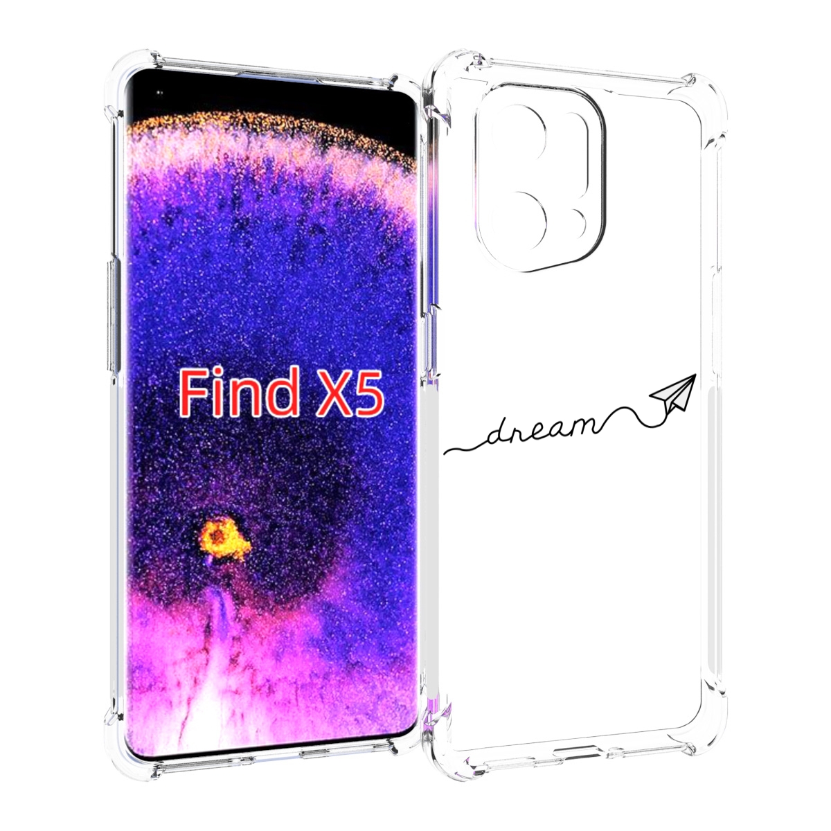 

Чехол MyPads мечта для Oppo Find X5, Прозрачный, Tocco