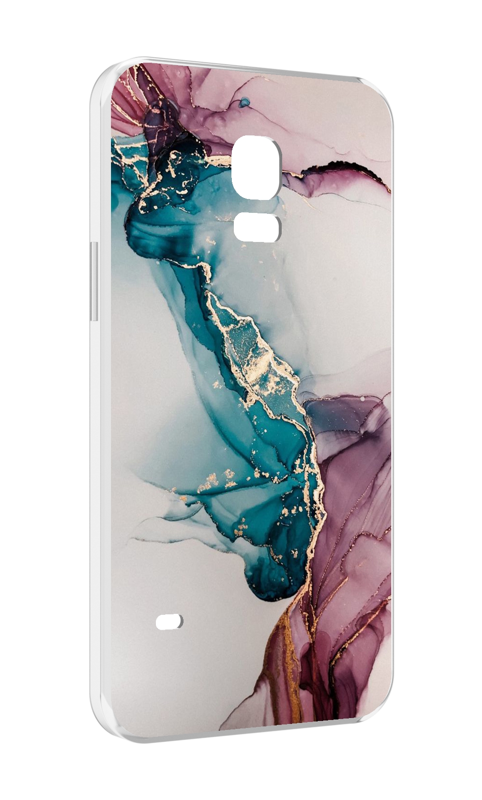 

Чехол MyPads фиолетовый синий краски для Samsung Galaxy S5 mini, Прозрачный, Tocco