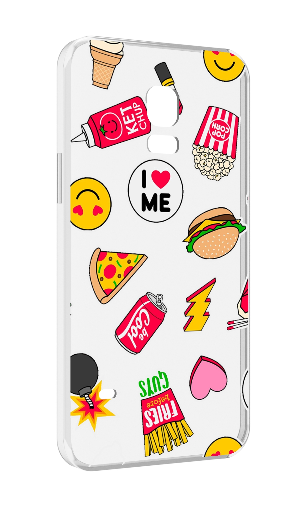

Чехол MyPads фаст-фуд для Samsung Galaxy S5 mini, Прозрачный, Tocco