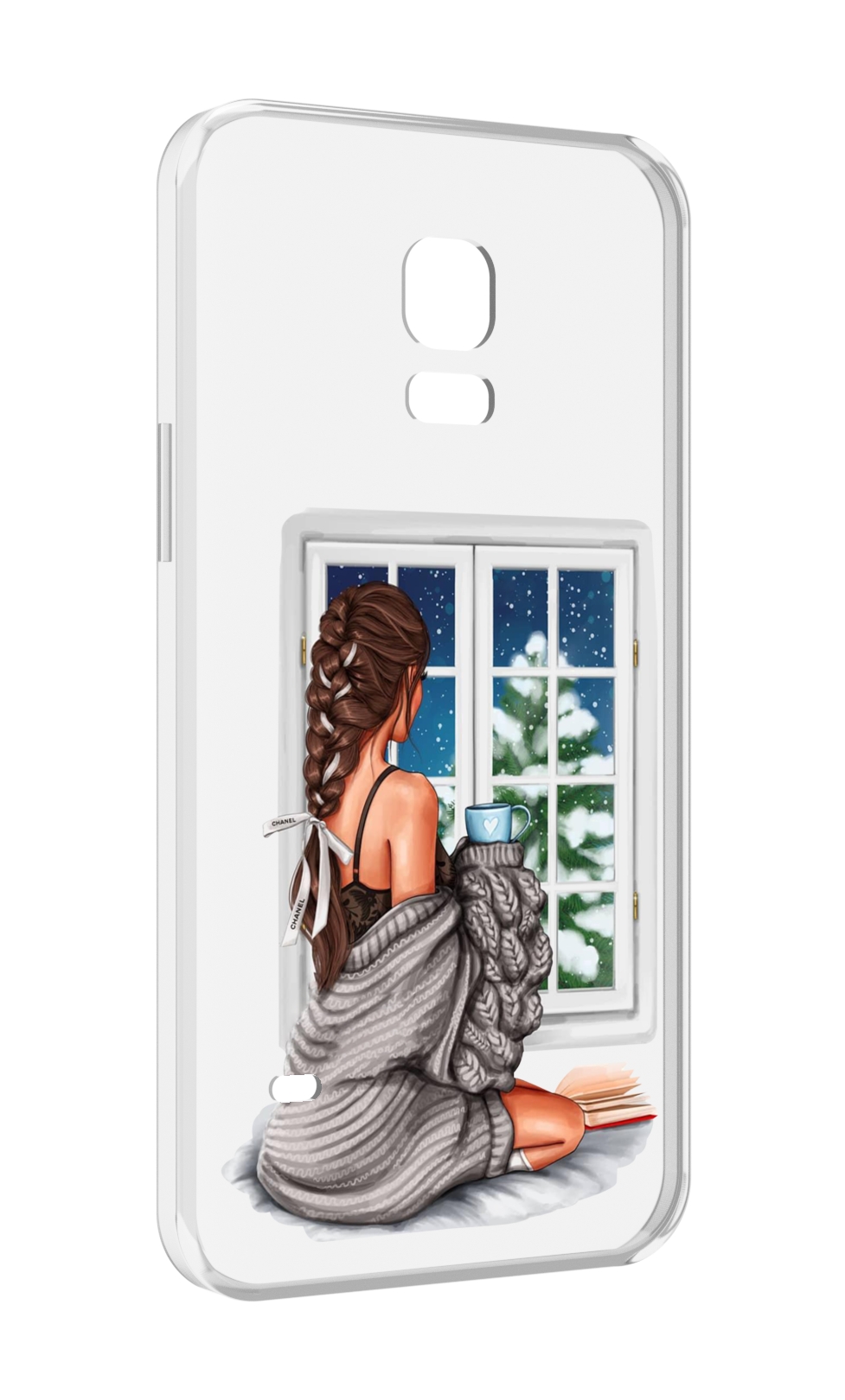 

Чехол MyPads уютное-зимнее-окно женский для Samsung Galaxy S5 mini, Прозрачный, Tocco