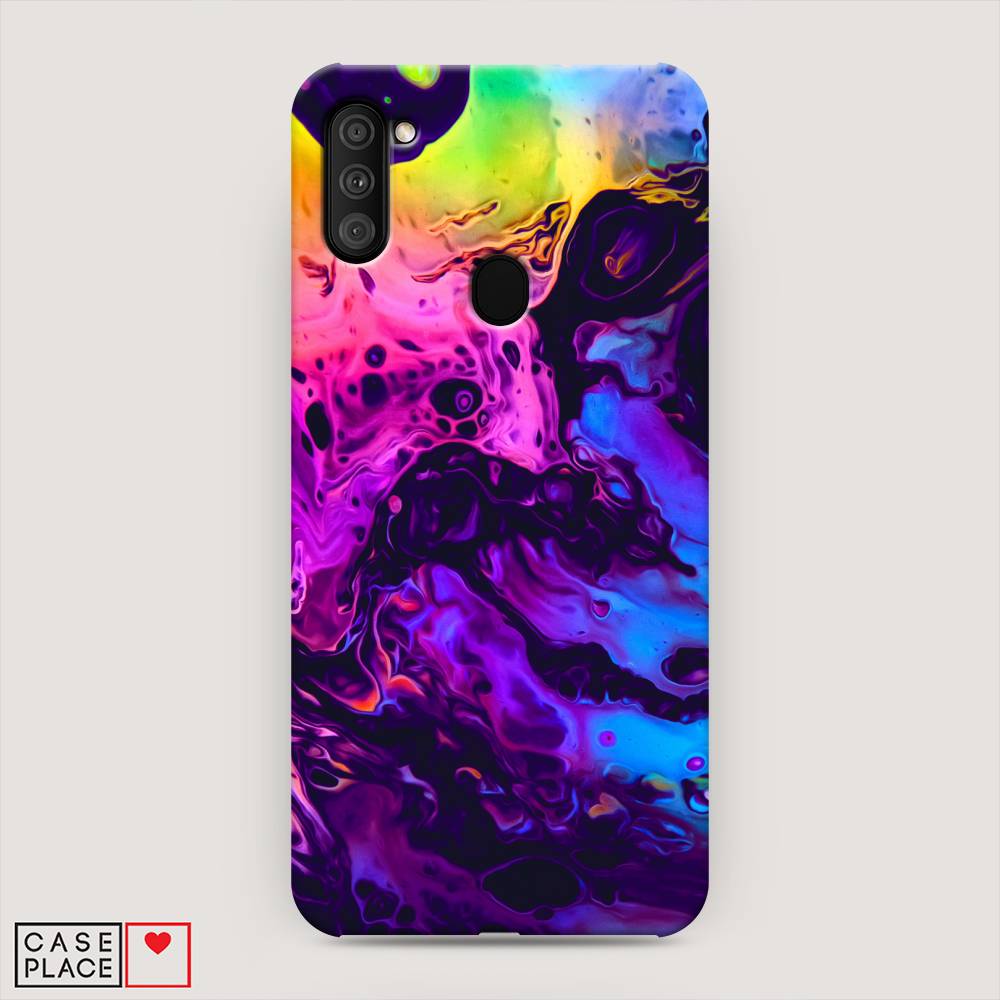 фото Пластиковый чехол "acid fluid" на samsung galaxy m11 awog