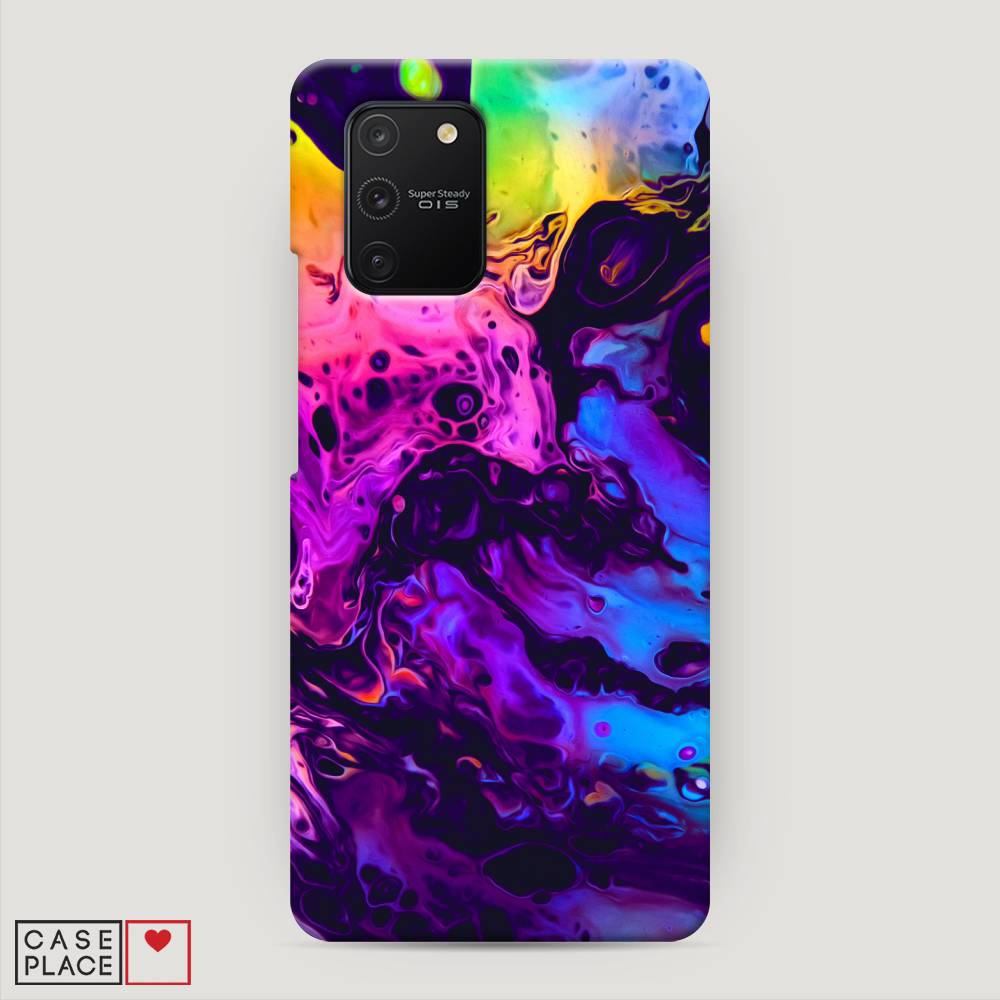 фото Пластиковый чехол "acid fluid" на samsung galaxy a91 awog