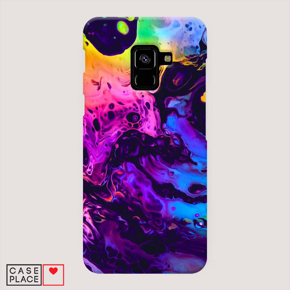 фото Пластиковый чехол "acid fluid" на samsung galaxy a8 2018 awog