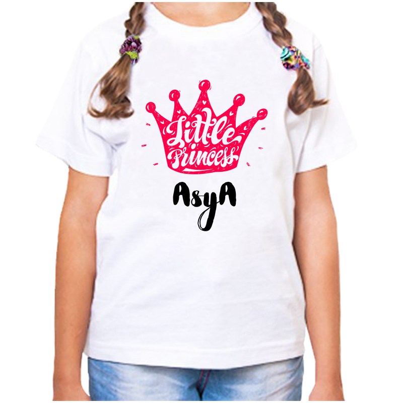 

Футболка девочке белая 36 р-р little princess ася, Белый, fdd_little_princess_asya