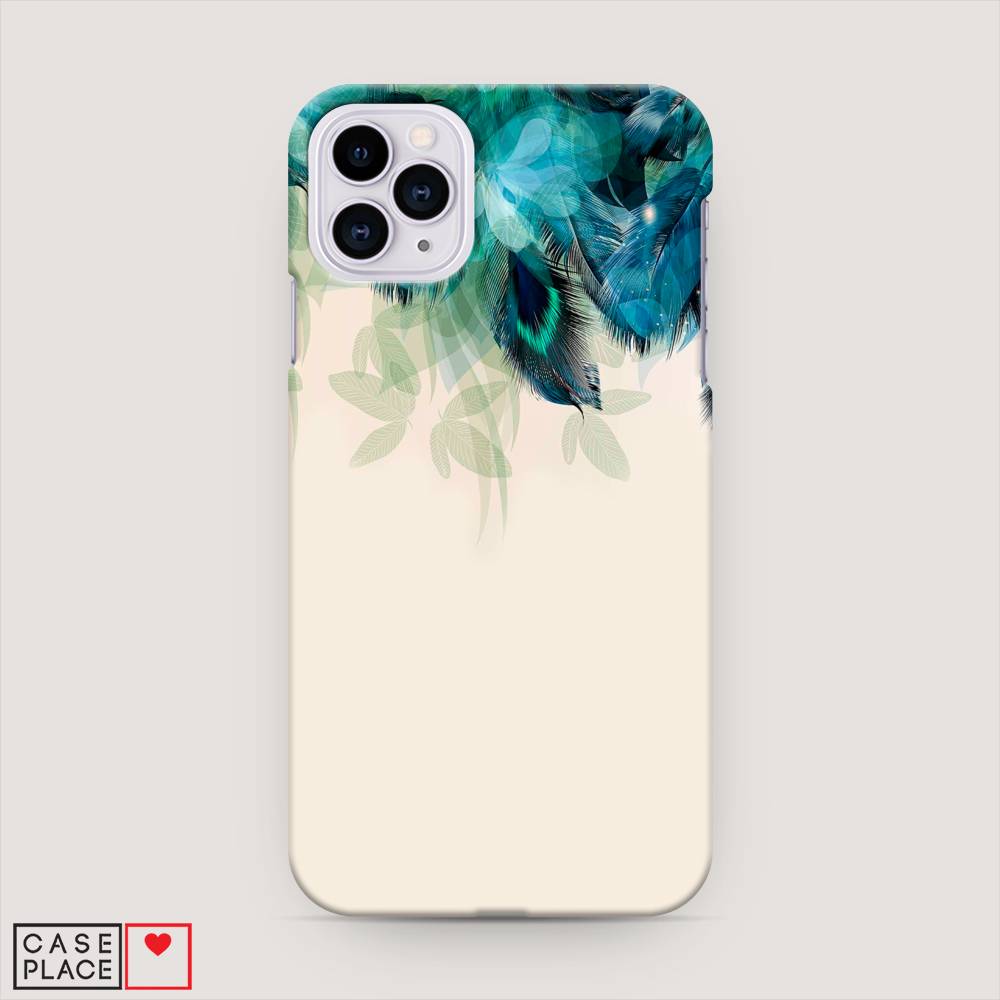 

Пластиковый чехол "Перья голубого цвета" на Apple iPhone 11 Pro Max, 12220-1