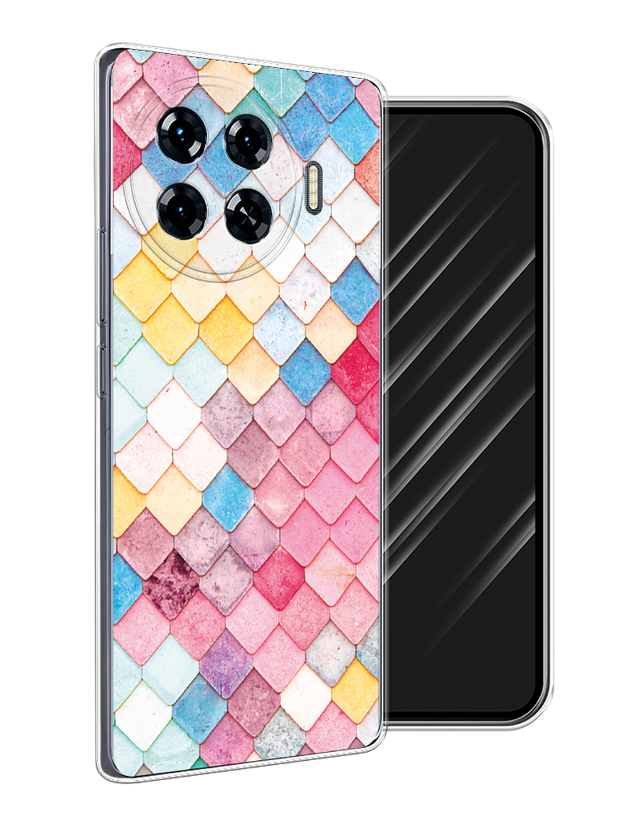 

Чехол Awog на Tecno Spark 20 Pro Plus "Нежные ромбики", Красный, 305050-1