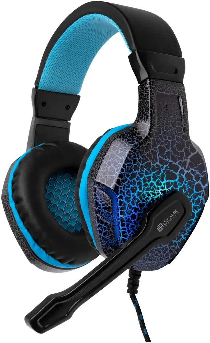 

Гарнитура игровая Oklick HS-L400G ZEUS, для компьютера, мониторные, проводные, черный /, Гарнитура игровая Oklick HS-L400G ZEUS, для компьютера, мониторные, проводные, черный / синий [359480]