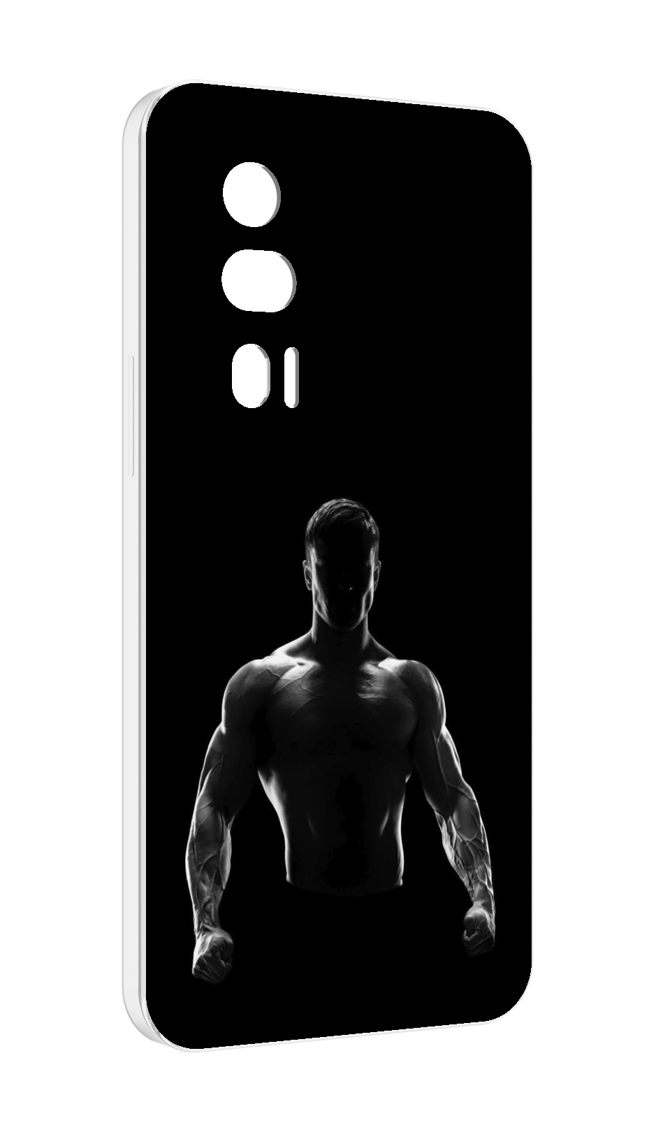 Чехол MyPads накаченный мужчина в тени мужской для Xiaomi Redmi K60 противоударный