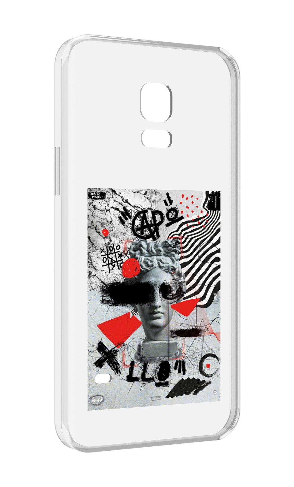 

Чехол MyPads стрит арт статуя для Samsung Galaxy S5 mini, Прозрачный, Tocco
