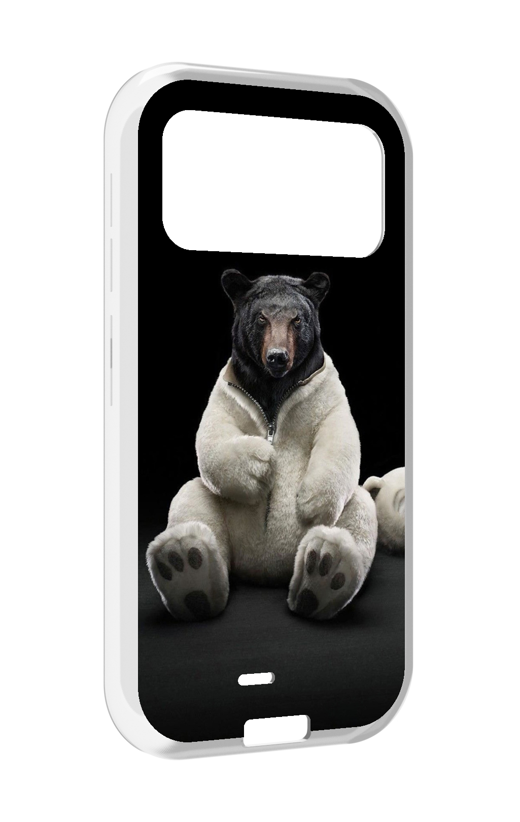 

Чехол MyPads Медведь-бурый-белый для Oukitel F150 H2022, Прозрачный, Tocco