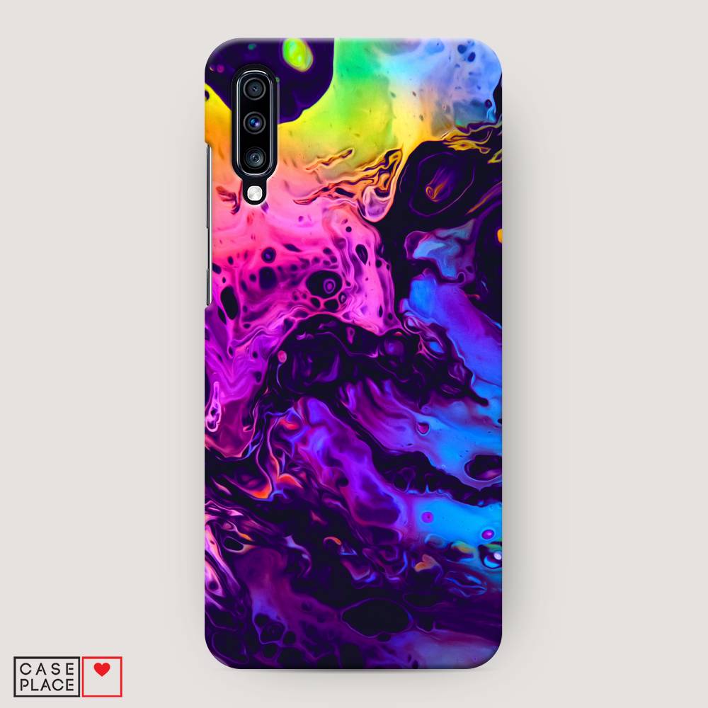 фото Пластиковый чехол "acid fluid" на samsung galaxy a70 awog