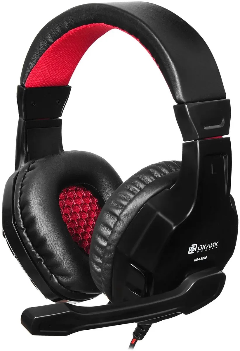 

Гарнитура игровая Oklick HS-L320G Phoenix, для компьютера, мониторные, проводные, черный, Гарнитура игровая Oklick HS-L320G Phoenix, для компьютера, мониторные, проводные, черный / красный [359482]