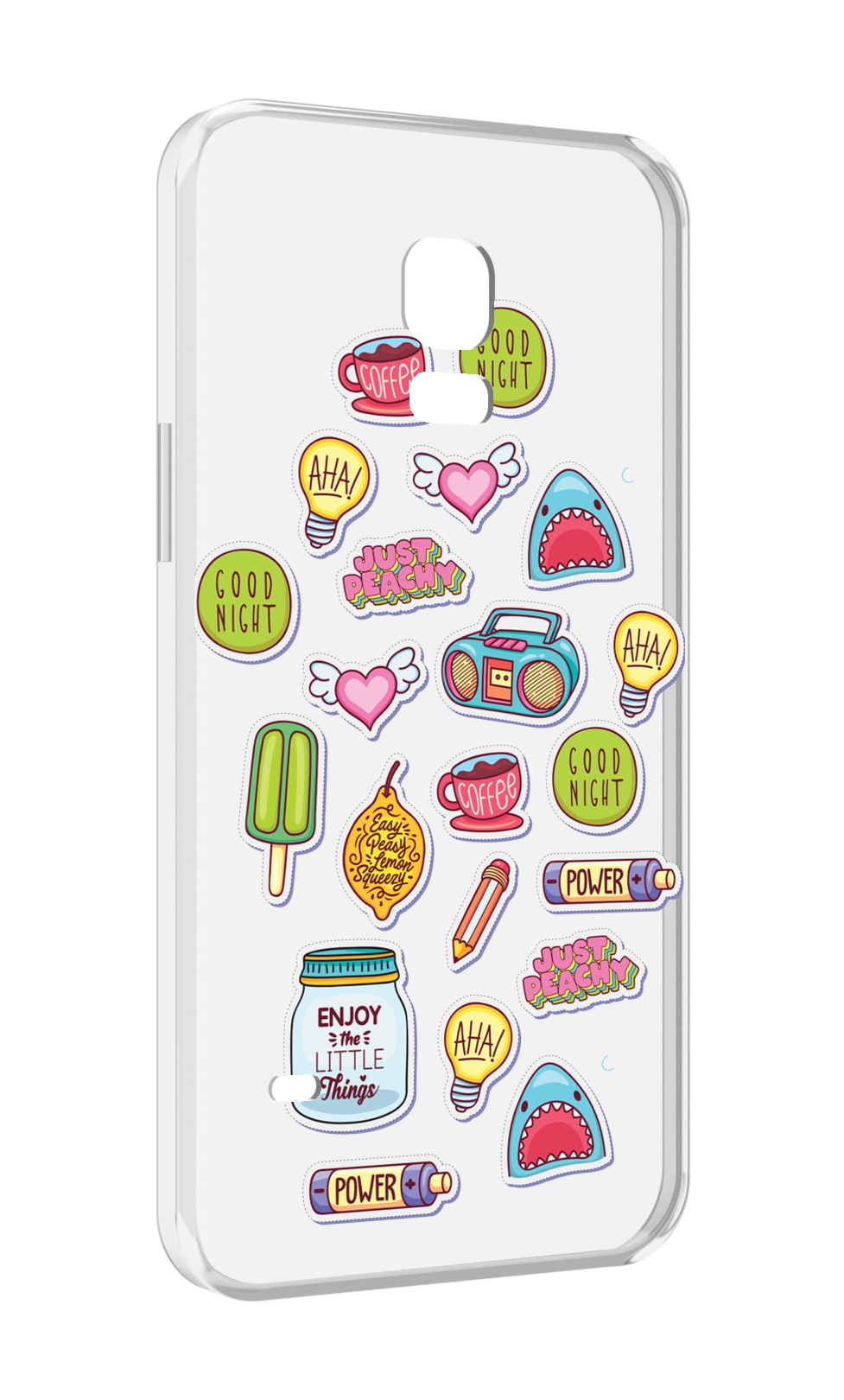 

Чехол MyPads стикер-пак для Samsung Galaxy S5 mini, Прозрачный, Tocco