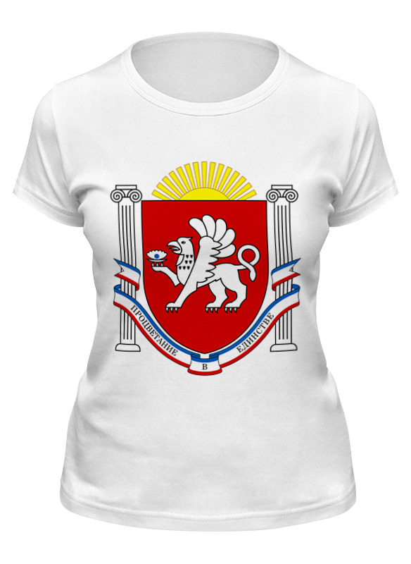 

Футболка женская Printio Крым (crimea) белая 2XL, Белый, Крым (crimea)