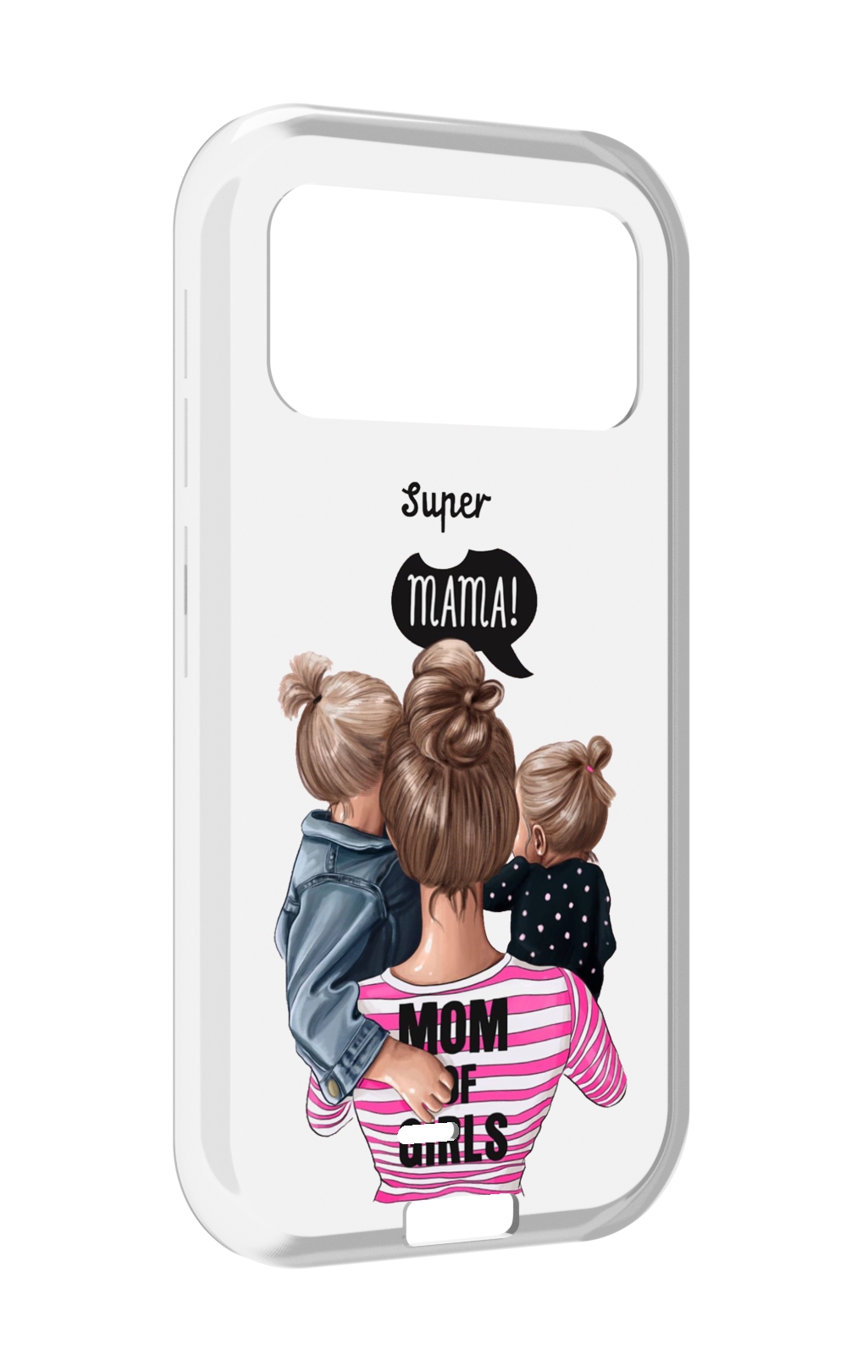 

Чехол MyPads Мама-девочек женский для Oukitel F150 H2022, Прозрачный, Tocco