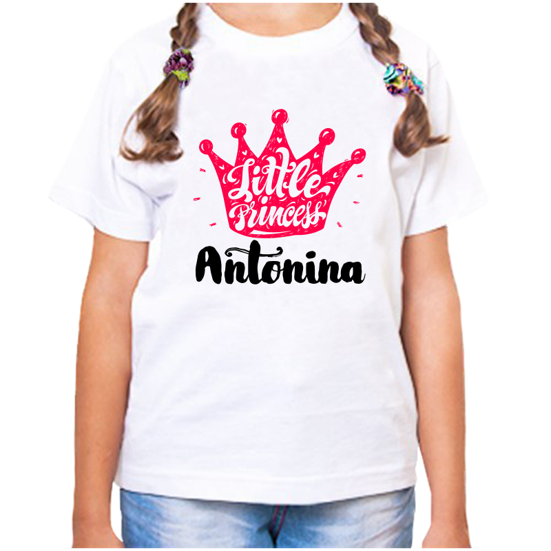 

Футболка девочке белая 24 р-р little princess антонина, Белый, fdd_little_princess_Antonina