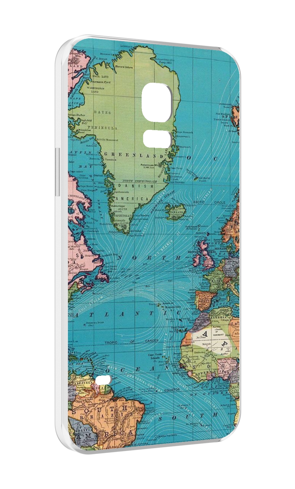 

Чехол MyPads старая карта земли для Samsung Galaxy S5 mini, Прозрачный, Tocco