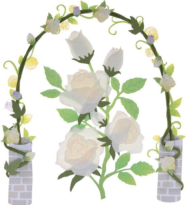 Стикеры 3D: Розы в саду, Джоли бутик