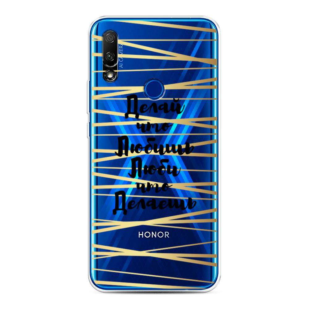 

Чехол Awog на Honor 9X "Делай что любишь", Золотистый;черный, 69950-7