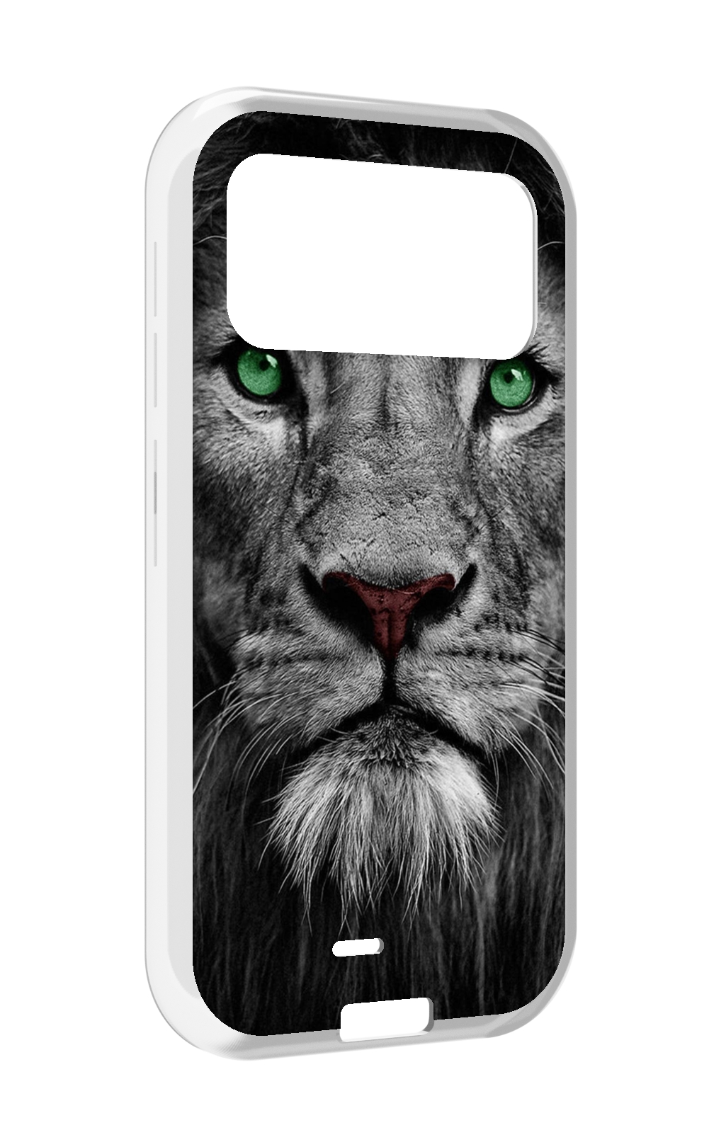 

Чехол MyPads Лев-зеленоглазый мужской для Oukitel F150 H2022, Прозрачный, Tocco