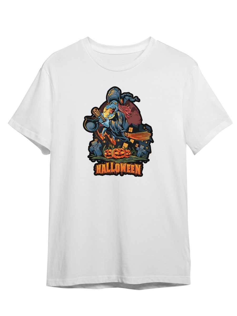 

Футболка унисекс СувенирShop Хеллоуин/Halloween/Тыква/Зомби 31 белая 5XL, "Хеллоуин/Halloween/Тыква/Зомби" 31