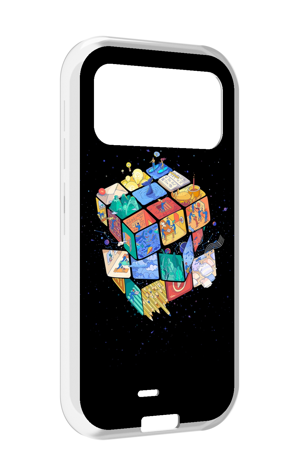 

Чехол MyPads Кубик-Рубика для Oukitel F150 H2022, Прозрачный, Tocco
