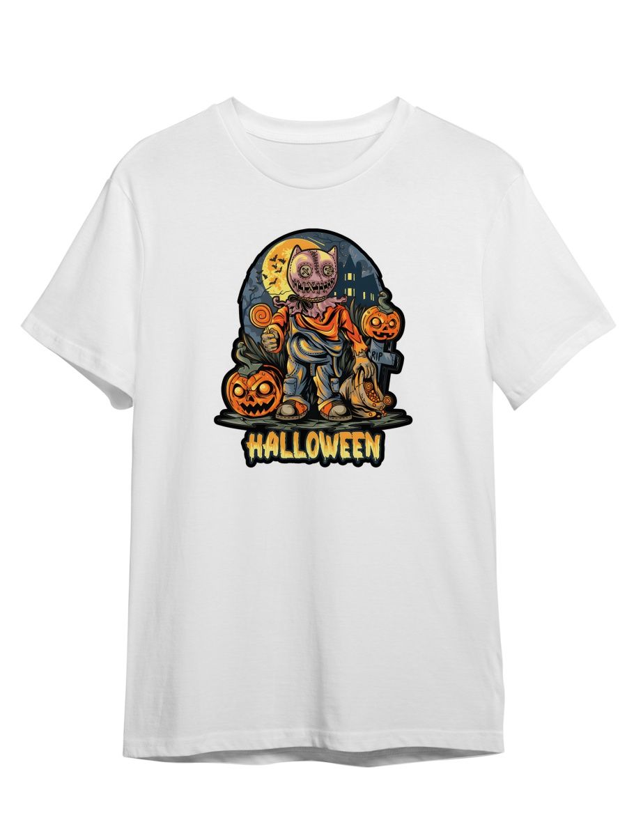 

Футболка унисекс СувенирShop Хеллоуин/Halloween/Тыква/Зомби 30 белая M, Белый, "Хеллоуин/Halloween/Тыква/Зомби" 30