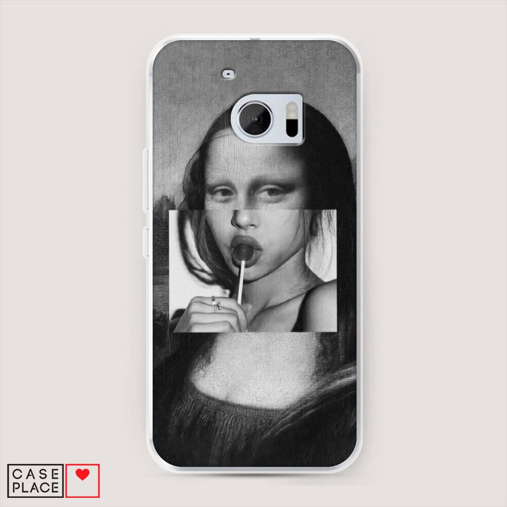 

Чехол Awog на HTC One M10 (HTC 10) Mona Lisa sucking lollipop", 101950-9
