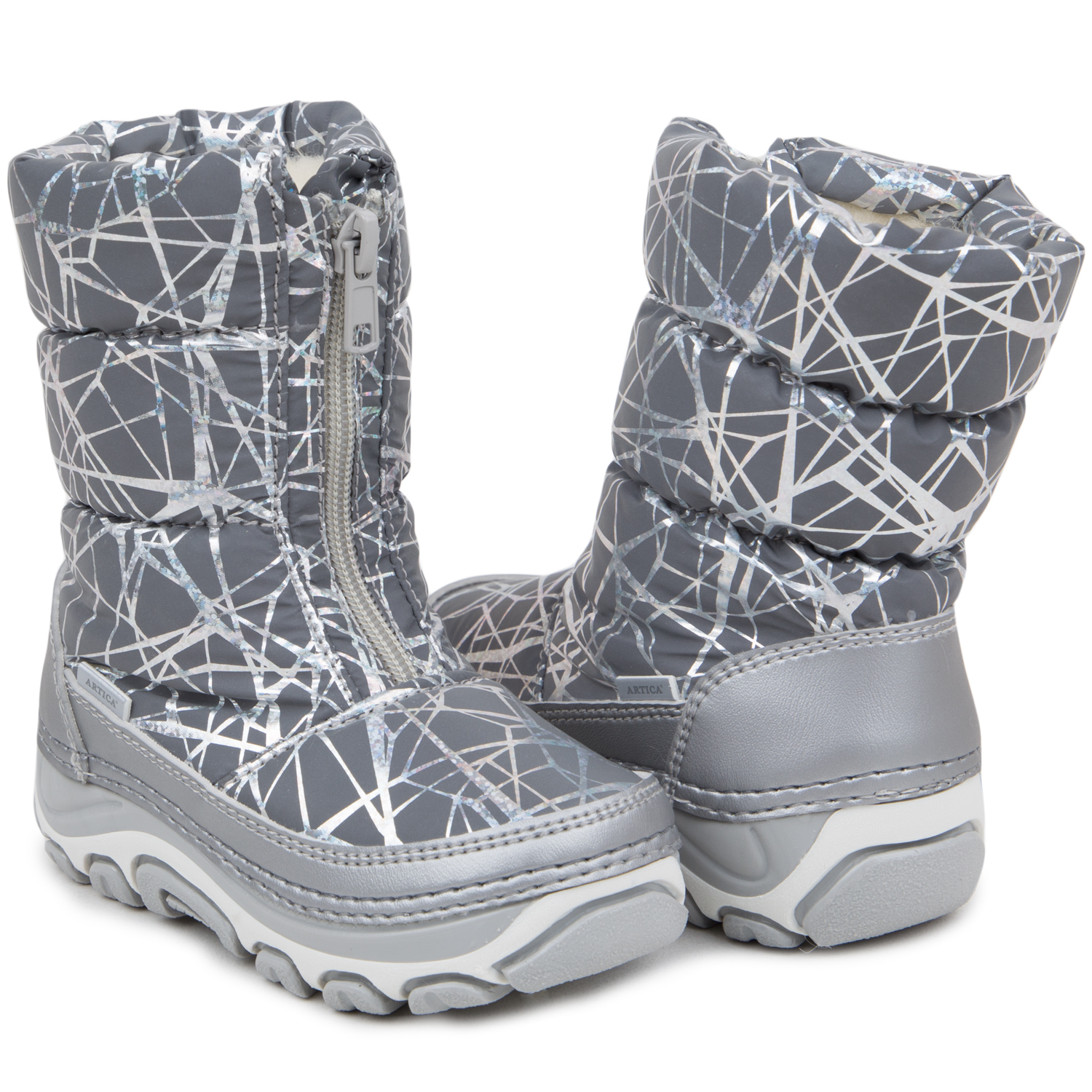 

Дутики Artica FW20-120 серебристый р.25, FW20-120