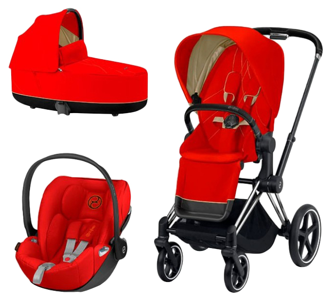 

Коляска Cybex priam iii 3 в 1 chrome black / autumn gold, PRIAM III 3 в 1