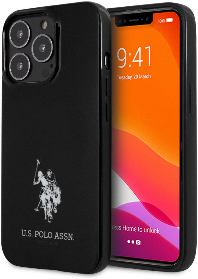 фото Чехол cg mobile u.s. polo assn. tpu logo small horse hard для iphone 13 pro ushcp13lumhk