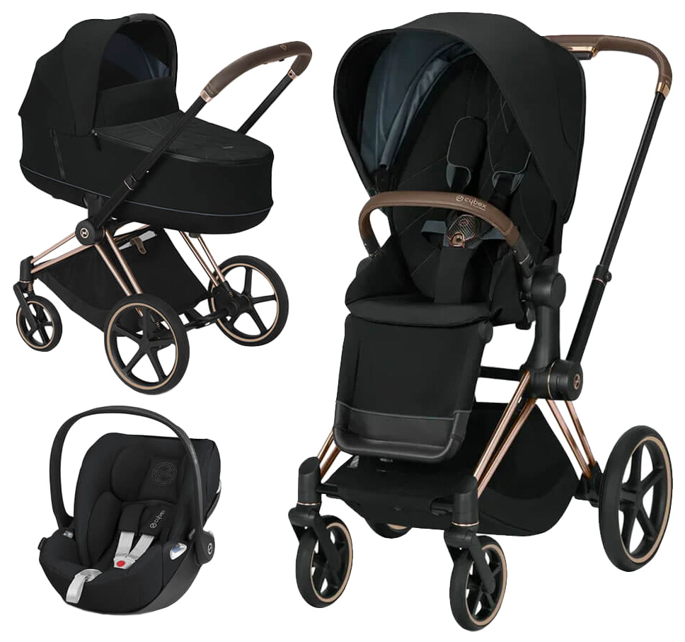 

Коляска Cybex priam iii 3 в 1 rosegold / deep black, PRIAM III 3 в 1