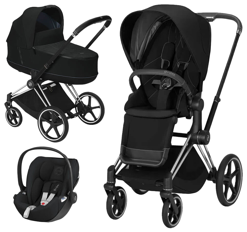

Коляска Cybex priam iii 3 в 1 chrome black / deep black, PRIAM III 3 в 1