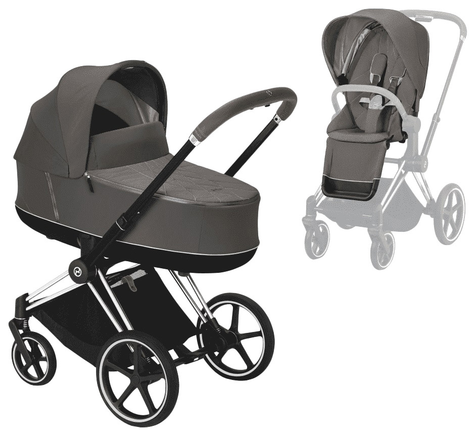 

Коляска Cybex priam iii 2 в 1 chrome / soho grey 519002295 / 520000685 / 520000741, PRIAM III