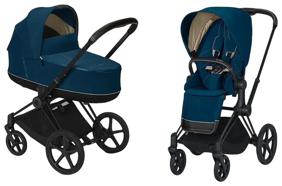 

Коляска Cybex priam iii 2 в 1 matt black / mountain blue 520000733 / 520000677 / 519002297, PRIAM III