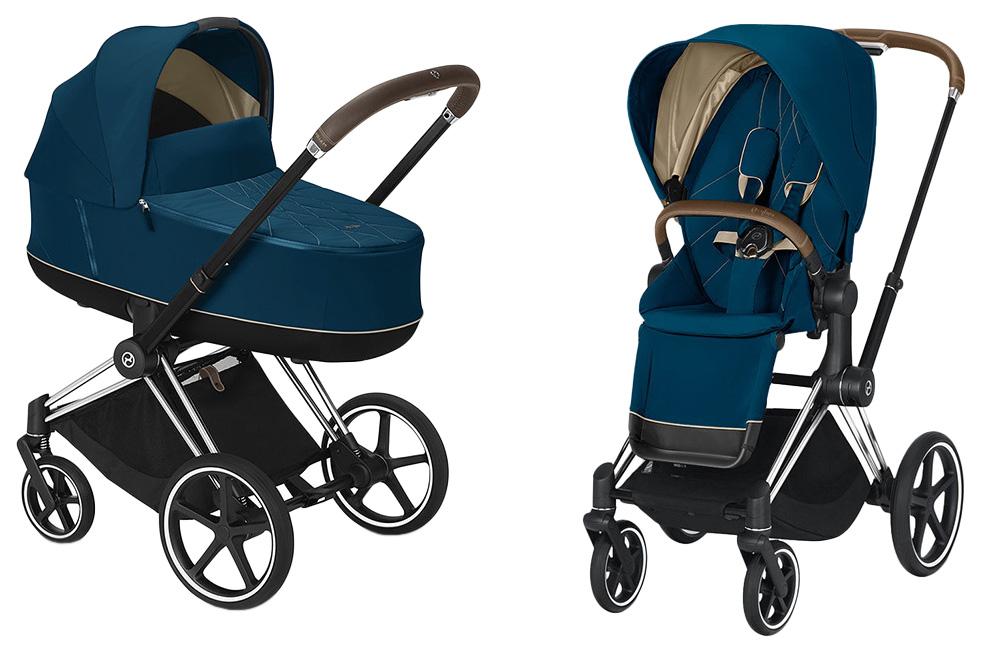 

Коляска Cybex priam iii 2 в 1 chrome / mountain blue 520000733 / 520000677 / 519002295, PRIAM III